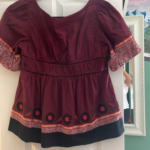 Anthropologie Lithe top size 10. zipper on side - Picture 6 of 7